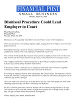 Dismissal Procedure Could Lead Employer to Court